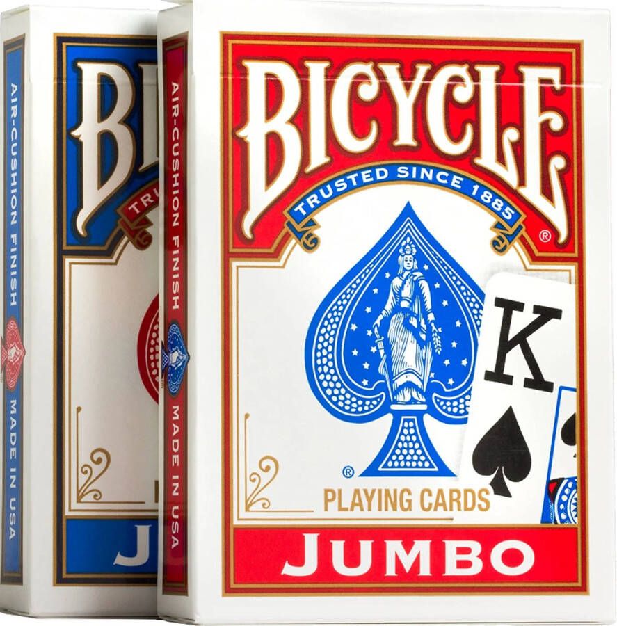 Bicycle Rider Back 2-Pack Jumbo Index Premium Speelkaarten Poker Originals