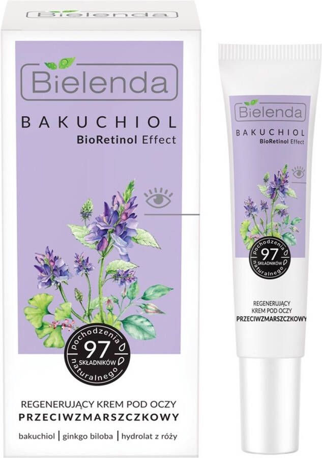 Bielenda Bakuchiol BioRetinol Effect regenererende anti-rimpel oogcrème 15ml