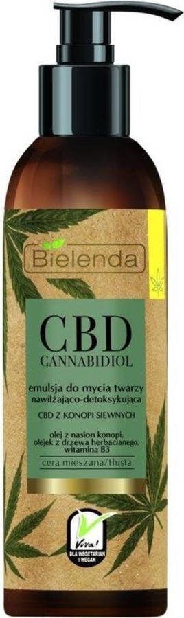 Bielenda CBD Cannabidiol Face Wash Emulsion Moisturizing And Detoxifying 150G