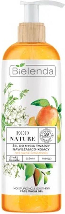 Bielenda Eco Nature hydraterende en verzachtende face wash Plum Kakadu & Jasmine & Mango 200g