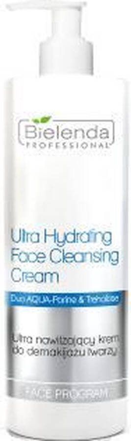 Bielenda Professional Face Program Ultra Hydrating Face Cleansing Cream Ultra Moisturizing Face Makeup Remover 500Ml