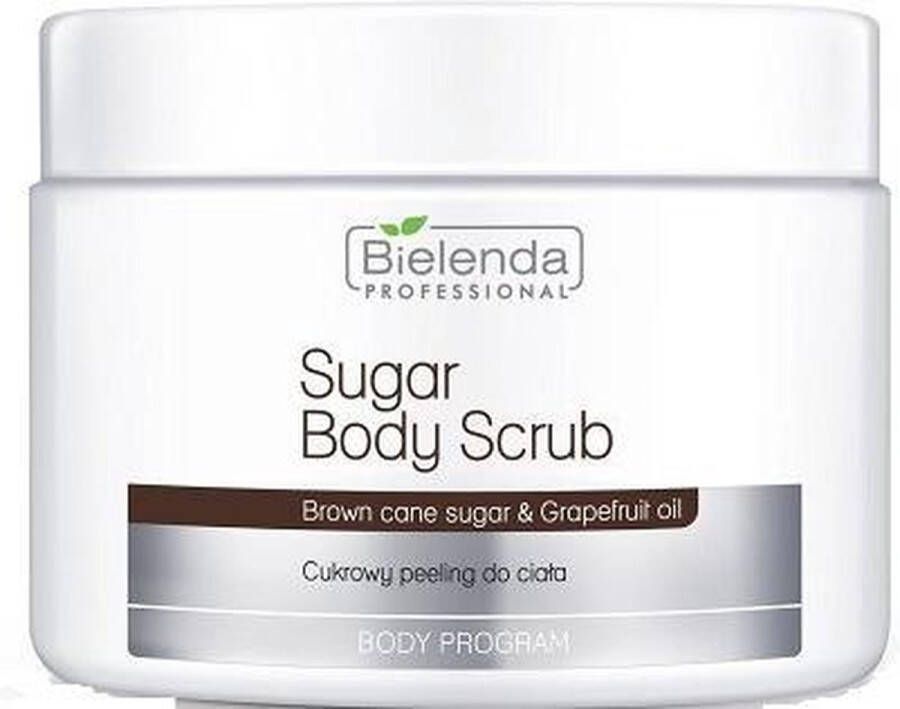 Bielenda Professional Points Program Sugar Body Scrub Sugar Points Scrub Brown Cane Sugar & Grapefruit Oil 600G