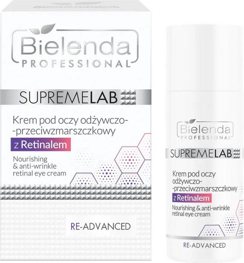 Bielenda Professional SupremeLab Re-Advanced voedende en anti-rimpel oogcrème met Retinal 15ml