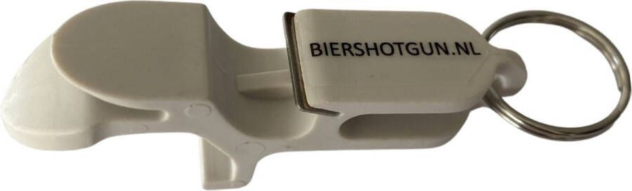 Biershotgun.nl Shotgun tool SG tool Bieropener Flesopener Blikopener Flesopener Blikopener Biershotgun wit