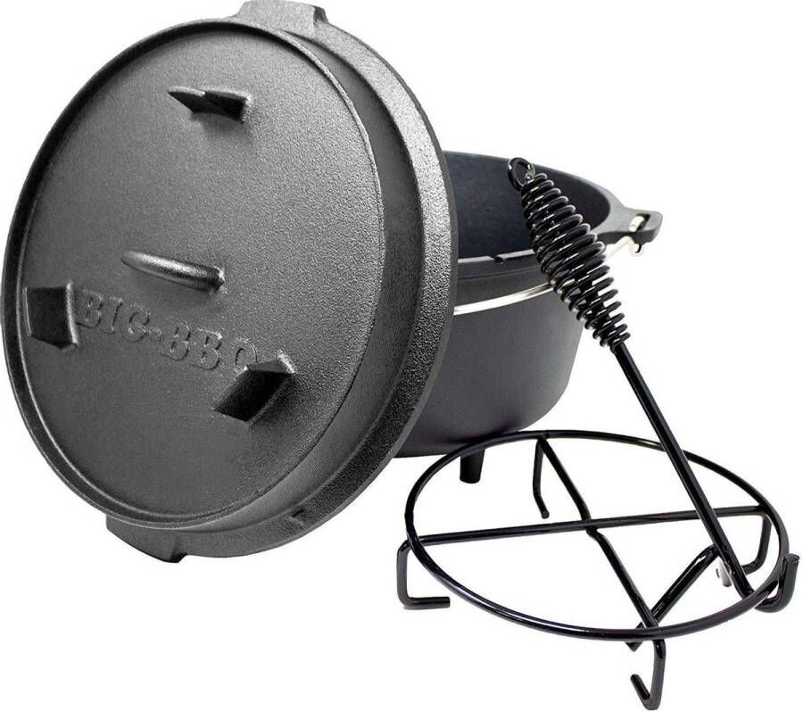 BIG BBQ 'PLUS' Dutch Oven 9 Qt 12 Met Pootjes