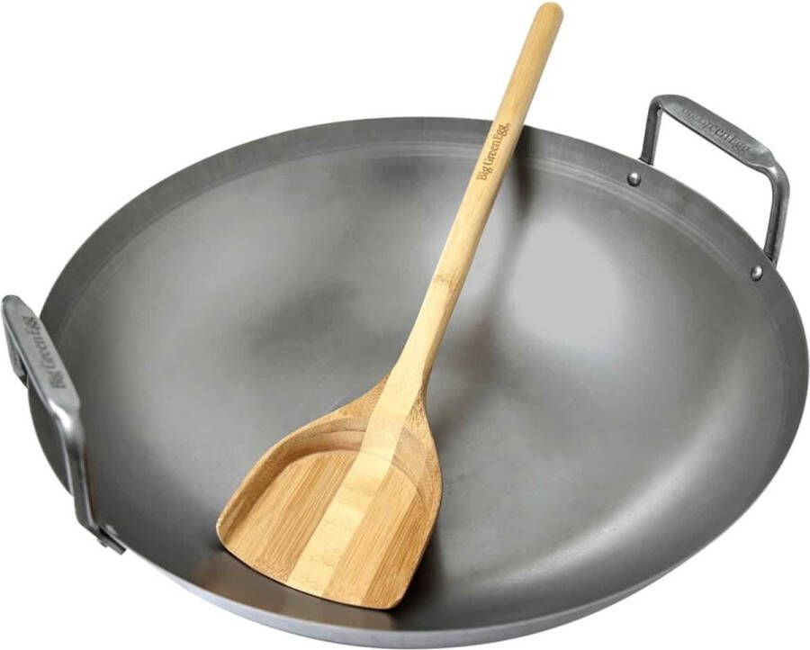 Big Green Egg Carbon Steel Grill Wok Large and XLarge