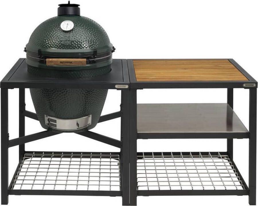 Big Green Egg Regenhoes Cover Frame XL-M + Expansion Frame Table XL