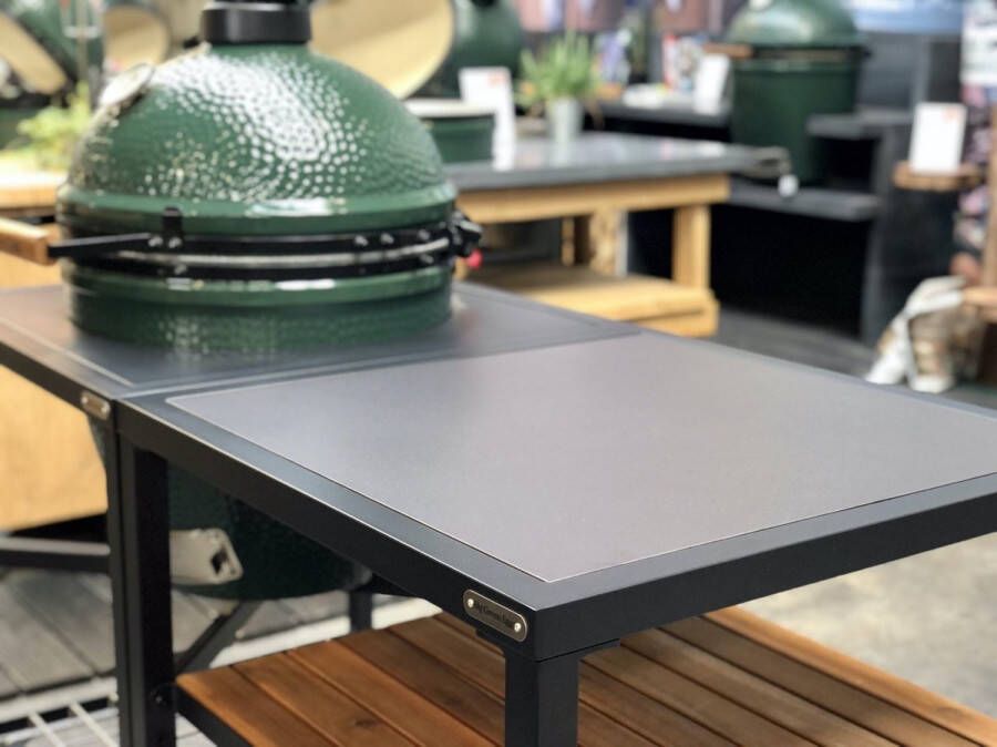 Big Green Egg Dekton Natuursteen insert Antraciet Modular Outdoor Workspace Buitenkeuken BBQ Barbecue