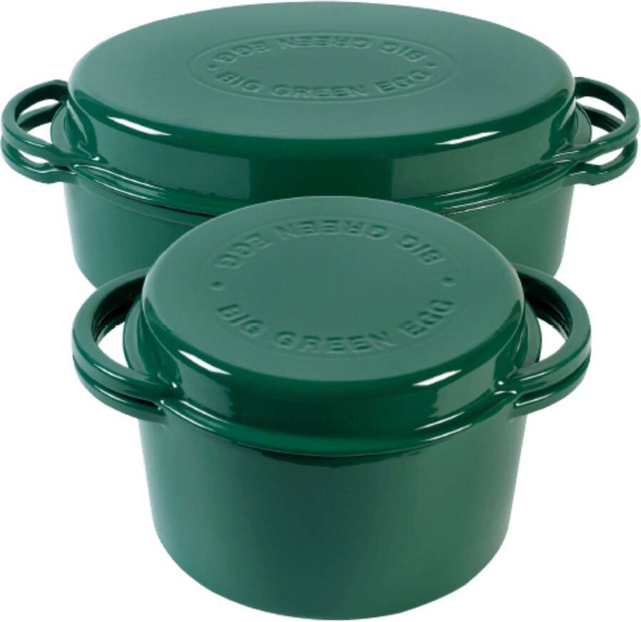 Big Green Egg Green Dutch Oven Oval 5 2L Large XL and 2XL