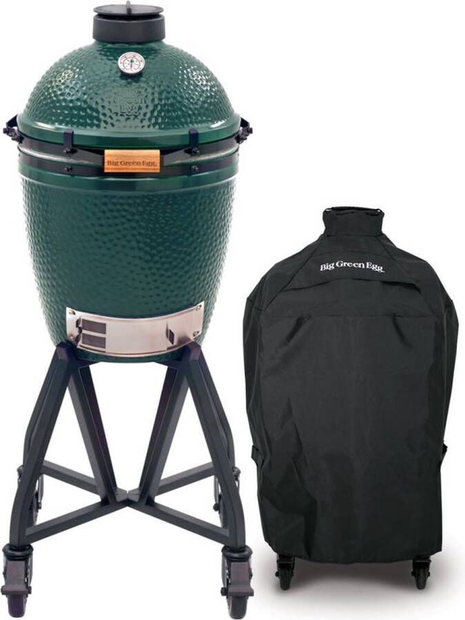 Big Green Egg Medium met intEGGrated onderstel en hoes