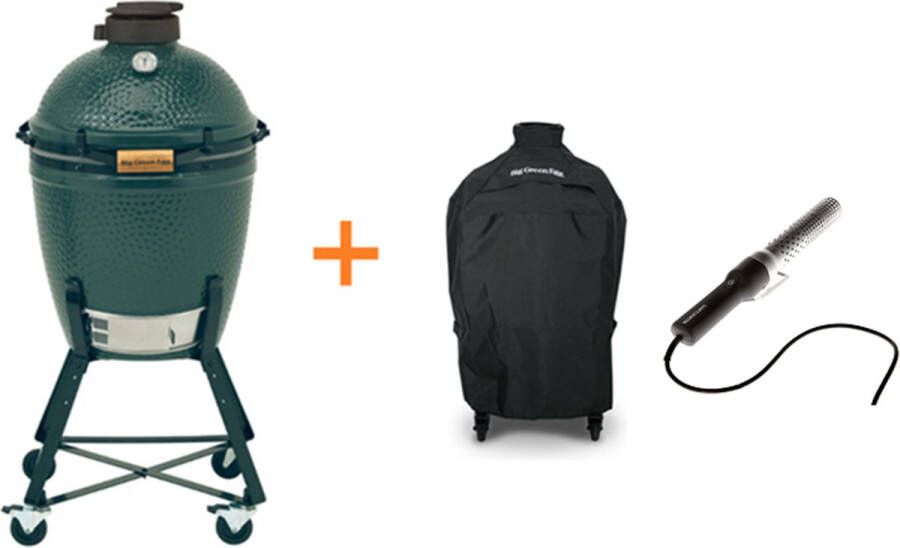 Big Green Egg Medium met onderstel en hoes