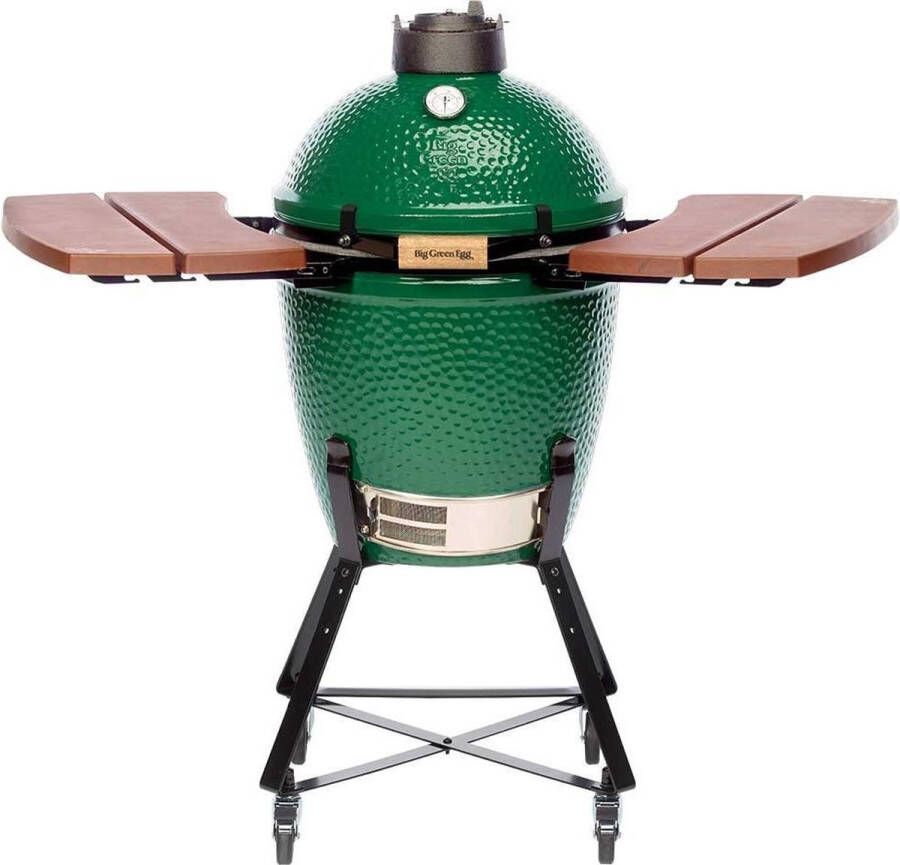 Big Green Egg Medium Met onderstel hoes en Zijtafels