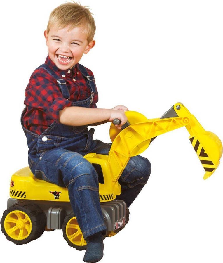 BIG Power Worker Maxi Graafmachine Loopauto Werkvoertuig 50kg belastbaar vanaf 3 jaar Buitenspeelgoed