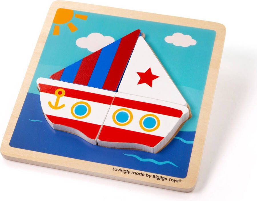 BIGJIGS Chunky Lift Out Boat Puzzle