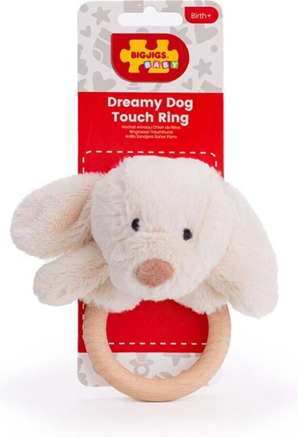 BIGJIGS Dreamy Dog Touch Ring bijtring hond