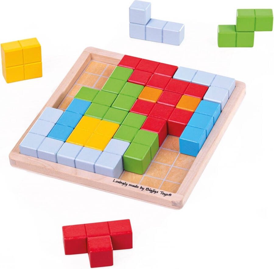 Bigjigs Toys Blokken Pattern Blocks bouw en legspel