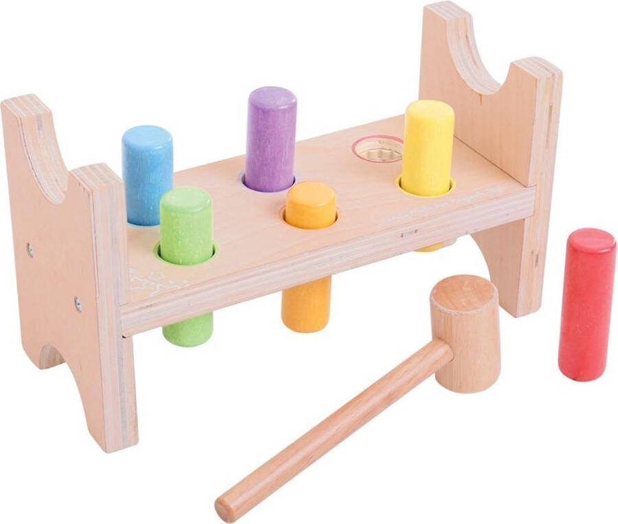 BigJigs speelgoed Hamerbank kinderen Green Toys