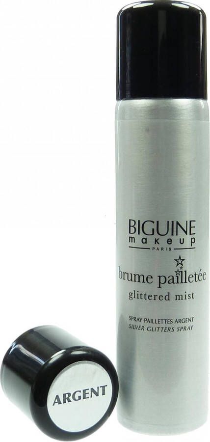 Biguine Glitzer Silber Körper Haar Spray 75ml Verzorging Cosmetica Make-up