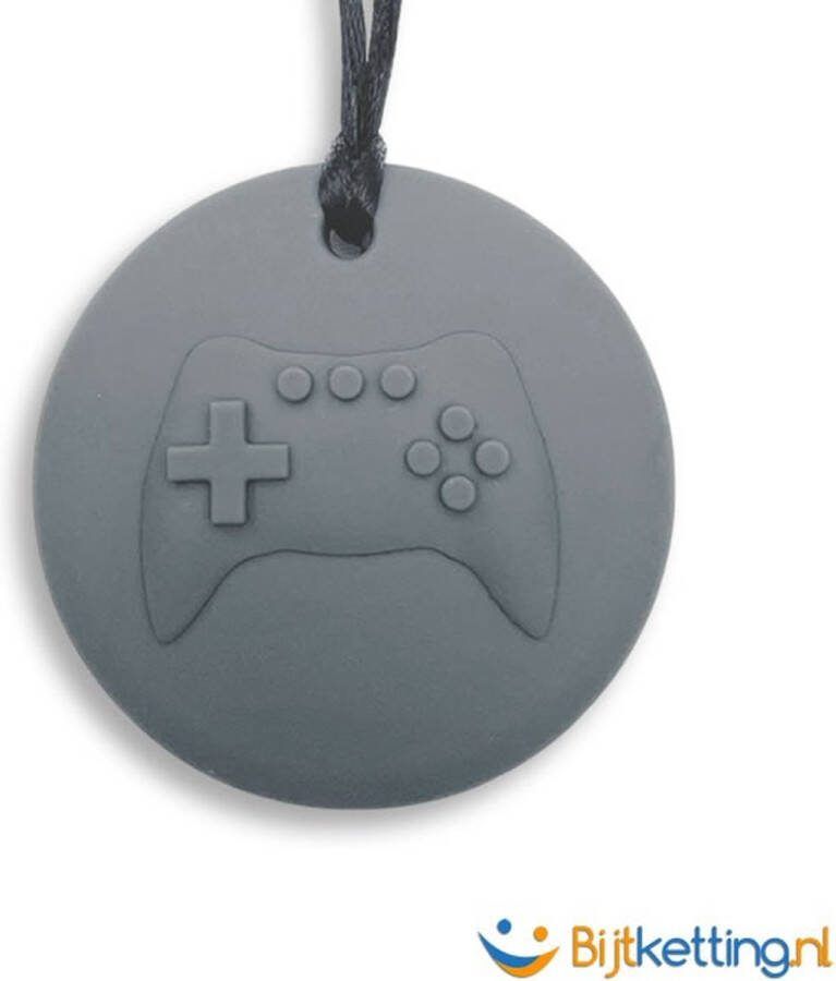 Bijtketting.nl Bijtketting Game On Game Disk Intensieve Kauwketting Grijs