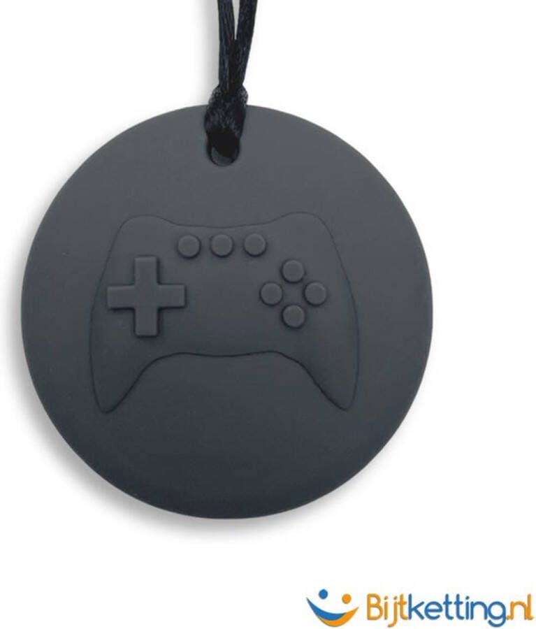 Bijtketting.nl Bijtketting Game On Game Disk Intensieve Kauwketting Zwart