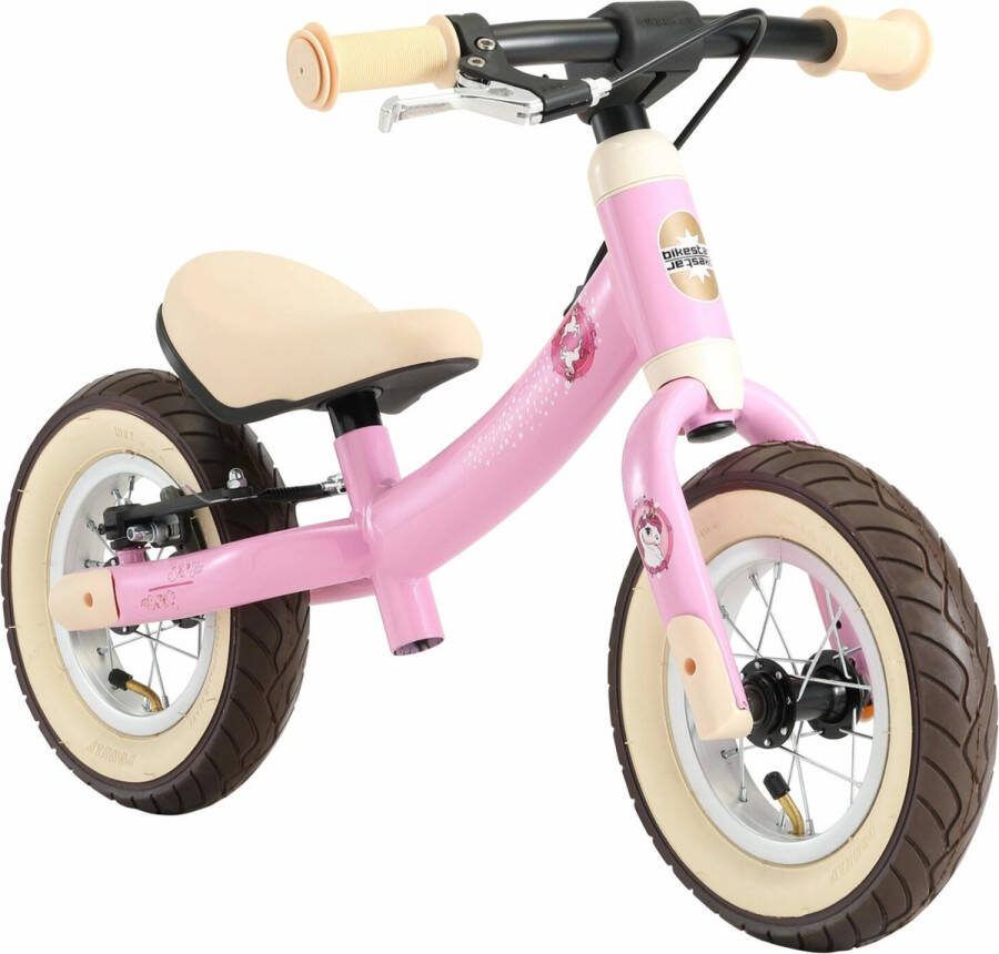 BikeStar Sport 2 in 1 meegroei loopfiets 10 inch roze eenhoorn