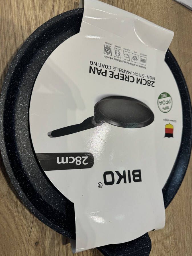 Biko Pannenkoekenpan Inductie Ø 28 cm Pannenkoekenpannen Zwart