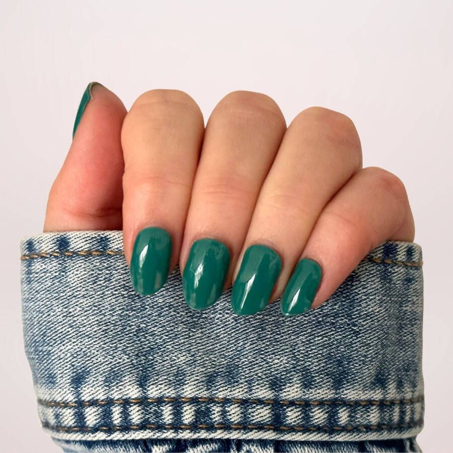 BIMA Nails Gellak Nagel Stickers Gel Nagel Wraps Nail Art Emerald Green