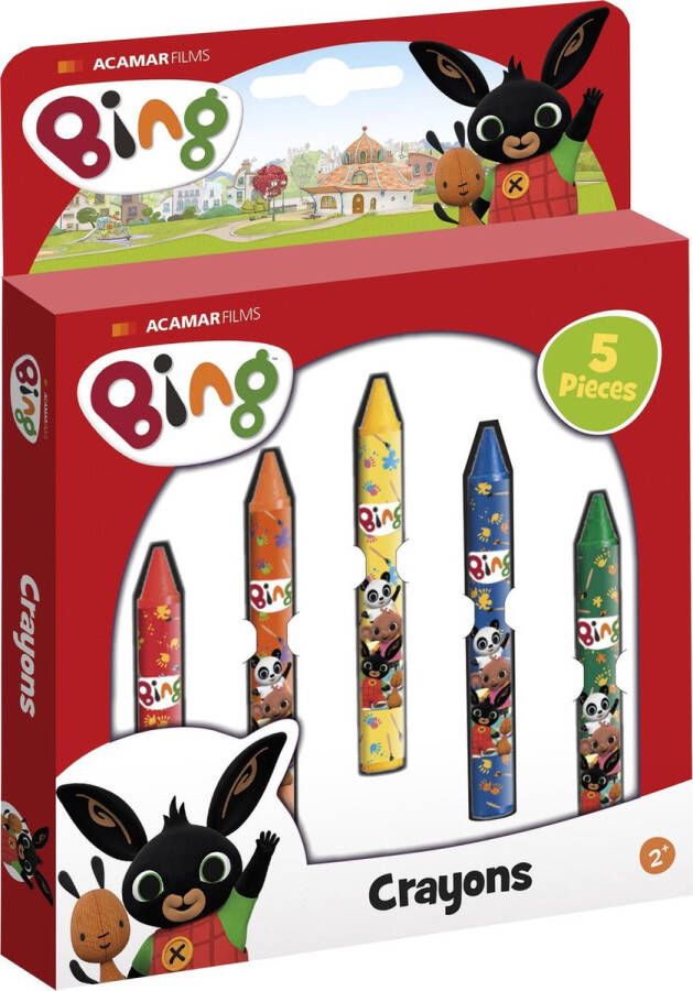 Bing Bambolino Toys Waskrijtjes 5 kleuren junior creatief tekenen en kleuren schoencadeautje Sinterklaas