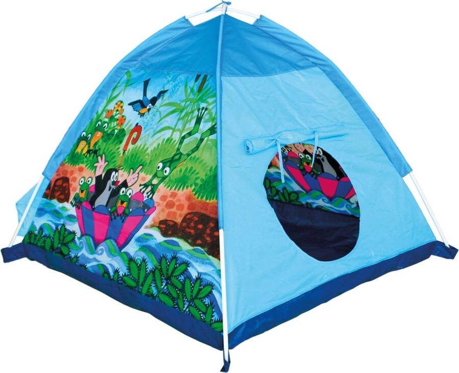 Bino Speeltent Mole Junior 115 X 91 Cm Polyester Blauw de kleine mol
