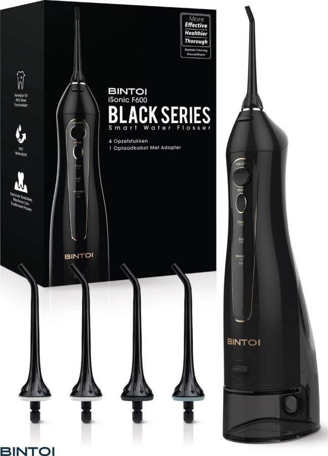 BINTOI iSonic Black Series F600 Waterflosser Flosapparaten Monddouche