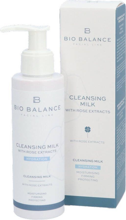 Bio Balance Cleansing Milk Reinigingsmelk met roosextracten Vegan Droge en of Rijpe huid 150 ml