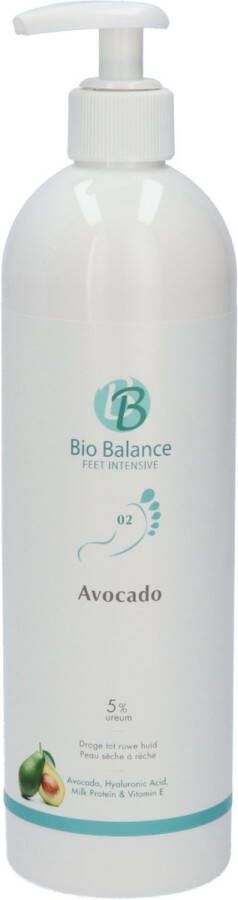 Bio Balance Voetcrème Avocado 5% Ureum Droge tot ruwe huid 500 ml