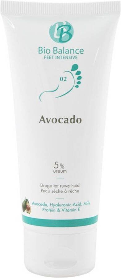 Bio Balance Voetcrème Avocado 5% Ureum Droge tot ruwe huid 75 ml