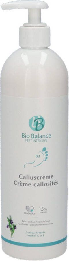 Bio Balance Voetcrème Calluscrème 15% Ureum Eelt Sterk verhoornde huid Vegan 500 ml