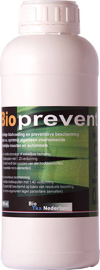 BIO TKA BioTka PREVENT 1 Ltr. Beschermen Bladvoeding insecten schimmels biologische voeding biologische plantenvoeding planten bio supplement hydro voeding plantenvoeding aarde kokosvoeding kokos voeding organische plantenvoeding