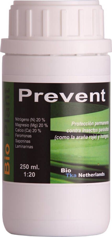 BIO TKA BioTka PREVENT 250 ml. Beschermen en Bladvoeding insecten schimmels biologische voeding biologische plantenvoeding planten bio supplement hydro voeding plantenvoeding aarde kokosvoeding kokos voeding