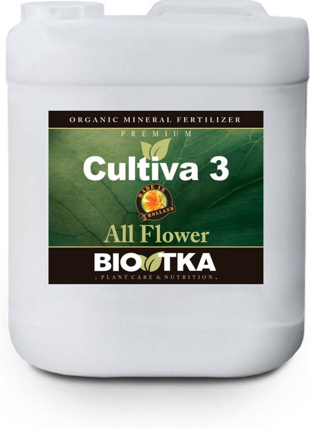 BIO TKA CULTIVA 3 ALL FLOWER 10Ltr Bloeivoeding bloei plantvoeding biologische voeding biologische plantvoeding bio supplement hydro plantvoeding aarde kokosvoeding kokos voeding coco organische plantenvoeding organisch