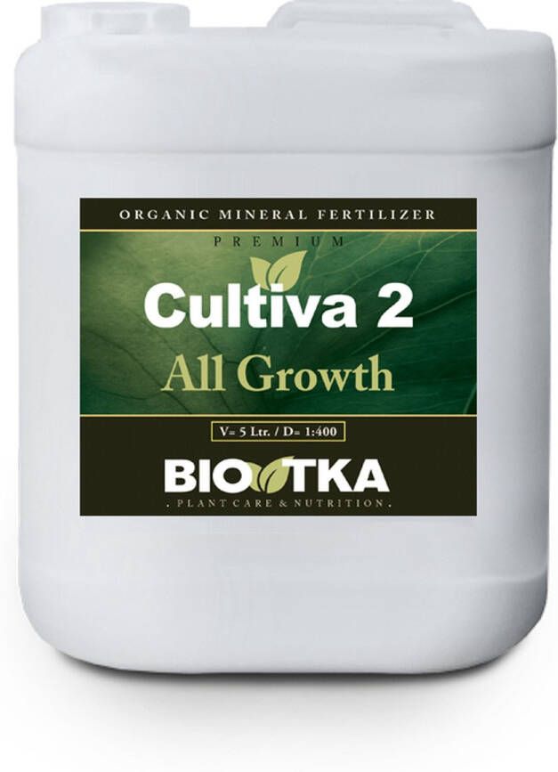 BIO TKA CULTIVA 2 ALL GROWTH 5Ltr Groeivoeding groei plantvoeding biologische voeding biologische plantvoeding bio supplement hydro plantvoeding aarde kokosvoeding kokos voeding coco organische plantenvoeding organisch