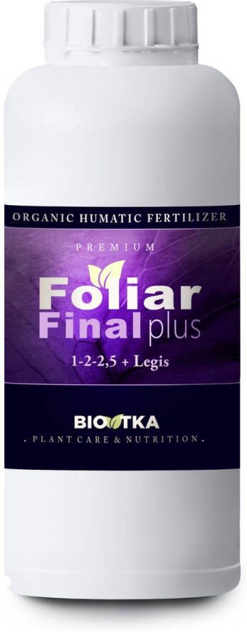 BIO TKA FOLIAR FINAL PLUS 1Liter (PK) Bladvoeding (plantvoeding biologische voeding biologische plantvoeding bio supplement fosfor kalium PK boost plantvoeding ledlamp kokosvoeding kokos voeding coco organische plantenvoeding organisch)