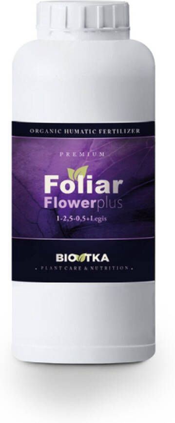 BIO TKA BioTka FOLIAR FLOWER PLUS (P) 1 Ltr. (plantvoeding biologische voeding biologische plantvoeding bio supplement fosfor P boost plantvoeding ledlamp kokosvoeding kokos voeding coco organische plantenvoeding organisch)