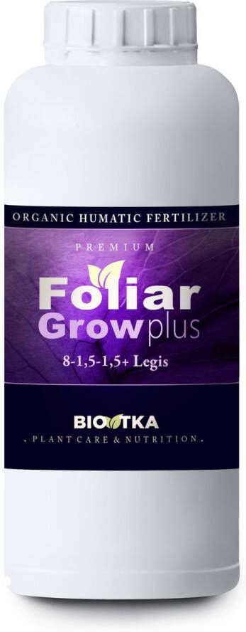 BIO TKA BioTka FOLIAR GROW PLUS 1 Ltr. (N) Bladvoeding (plantvoeding biologische voeding biologische plantvoeding bio supplement stikstof N boost plantvoeding ledlamp kokosvoeding kokos voeding coco organische plantenvoeding organisch)