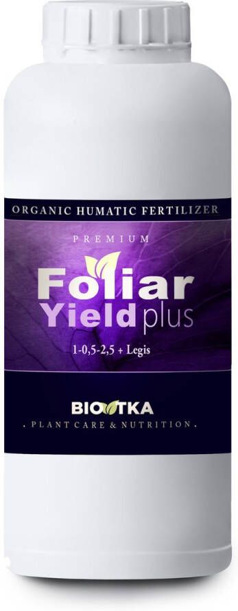 BIO TKA BioTka FOLIAR YIELD PLUS (K) 1 Ltr. Bladvoeding (plantvoeding biologische voeding biologische plantvoeding bio supplement Kalium K boost plantvoeding ledlamp kokosvoeding kokos voeding coco organische plantenvoeding organisch)