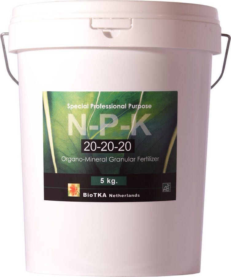 BIO TKA BioTka Microgranulaat NPK 20-20-20 Groeifase 5 kg. Bio Micro plantenvoeding biologische voeding biologische plantenvoeding planten bio supplement hydro voeding plantenvoeding aarde kokosvoeding kokos voeding – groei groeifase