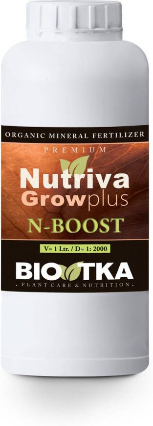 BIO TKA NUTRIVA GROW PLUS (N-Boost) 1Liter (plantvoeding biologische voeding biologische plantvoeding planten bio supplement hydro plantvoeding aarde stikstof kokos voeding – coco organische plantenvoeding booster N)