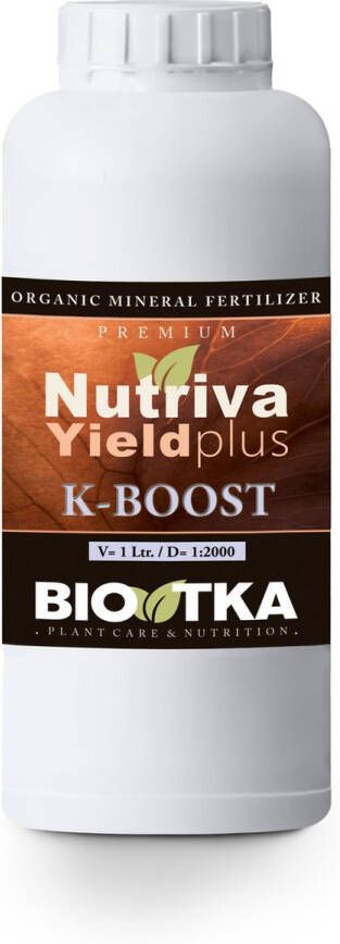 BIO TKA NUTRIVA YIELD PLUS (K-BOOST) 1Liter (plantvoeding biologische voeding biologische plantvoeding planten bio supplement hydro plantvoeding aarde kalium kokos voeding – coco organische plantenvoeding booster K)