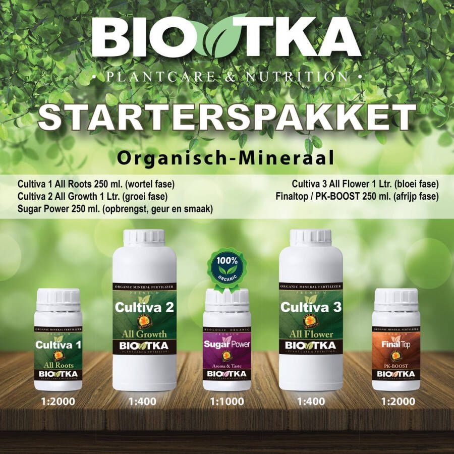 BIO TKA BioTka STARTERS-PACK BASIC + SUGAR POWER plantvoeding biologische voeding biologische plantvoeding bio supplement organische plantvoeding aarde kokosvoeding kokos voeding coco organische plantenvoeding organisch