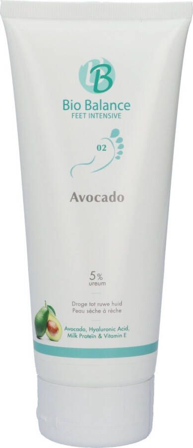 Bio Balance Voetcrème Avocado 5 % Ureum Droge tot ruwe huid 200 ml