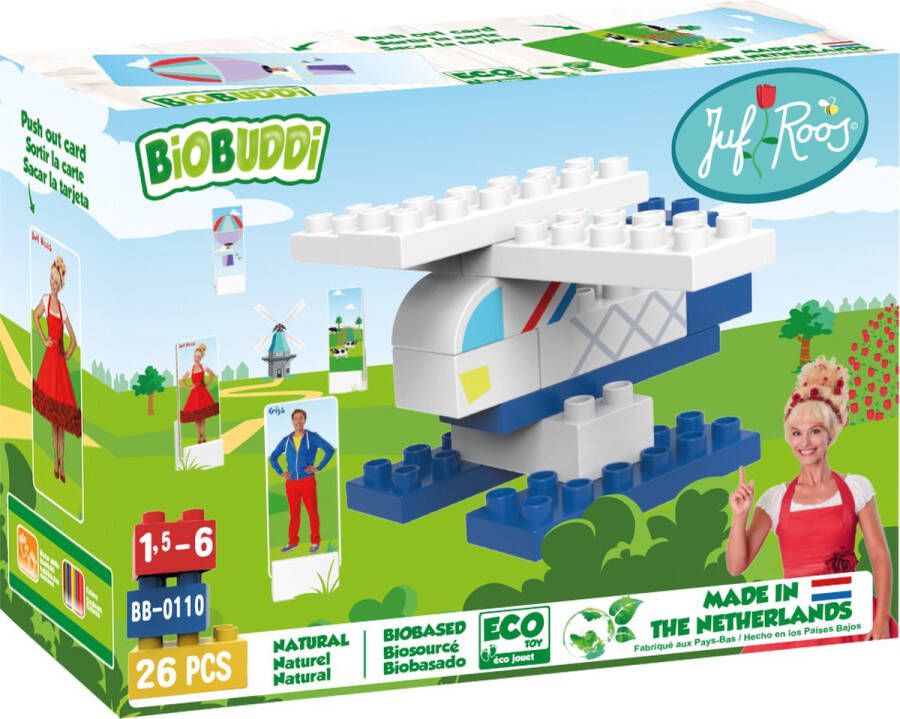 BiOBUDDi Juf Roos Helikopter 26 delig