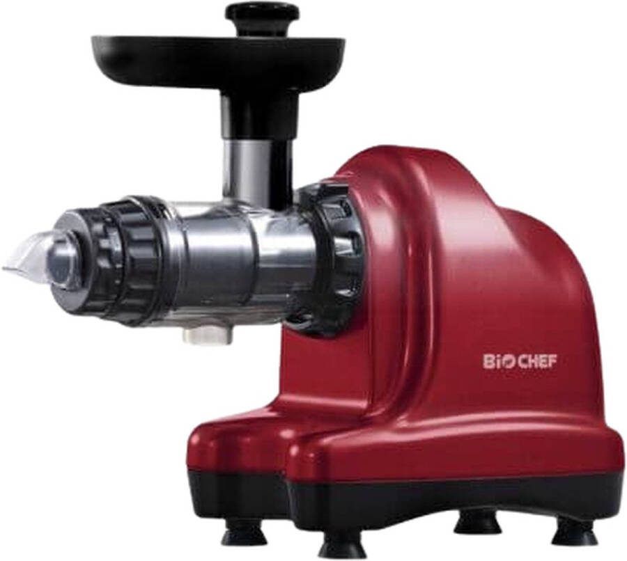 BioChef Cold Press Juicer Cold Juicer Cold Press Juicers Fruitspers Juicer voor Groenten en Fruit Axis Rood 150W