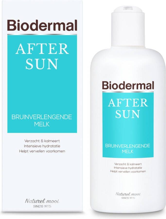 Biodermal Aftersun Bruinverlengende melk aftersun met kalmerende panthenol (provitamine B5) 200ml